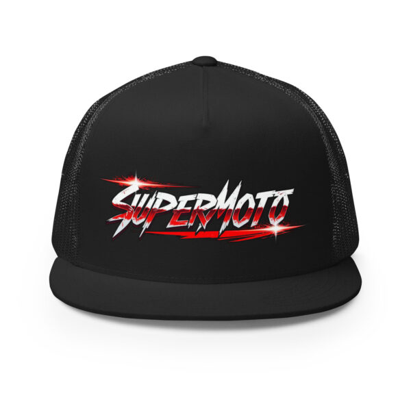 Supermoto Red Star Black Trucker Cap