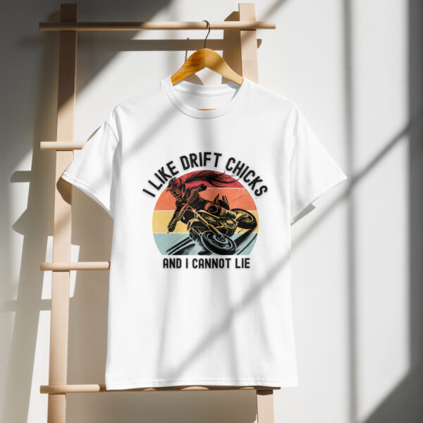 Supermoto I like drift chicks and I cannot lie DryBlend® T-Shirt - Image 2