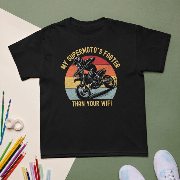 My supermoto's faster than your wifi Youth t-shirt